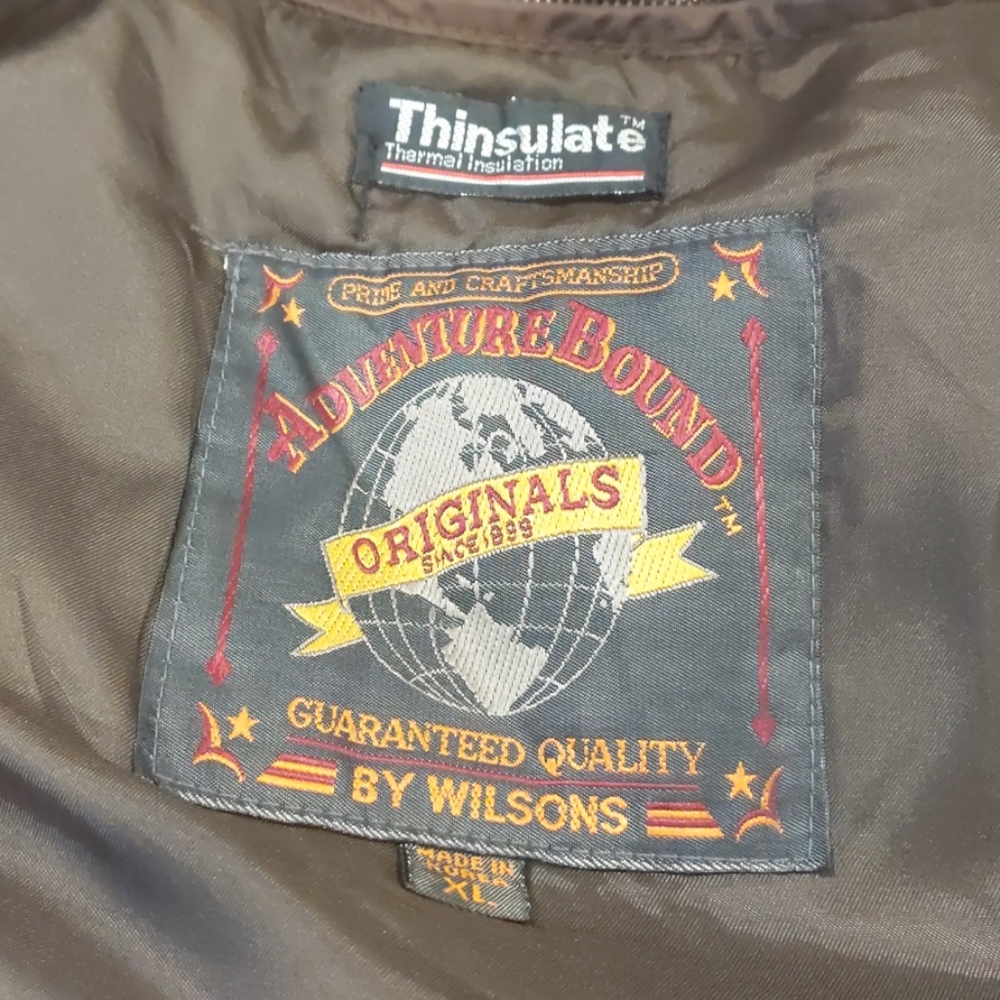 Leather jacket adventure bound by Wilson size XL